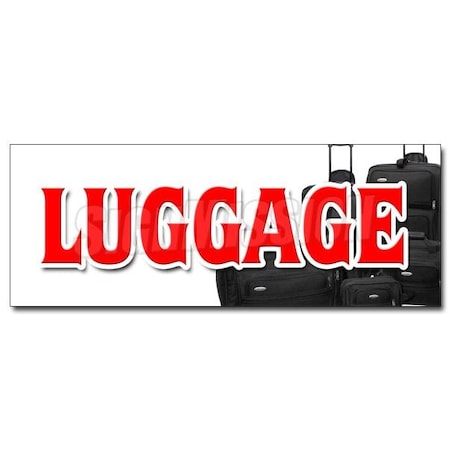 Signmission LUGGAGE DECAL sticker designer name brands leather discount handbags sale, D-12 Luggage D-12 Luggage